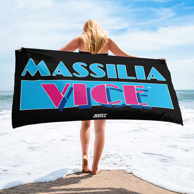 BEACH TOWEL MASSILIA VICE BLACK