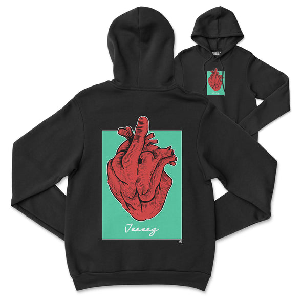 HOODIE BLACK GREEN BOX FROM THE BOTTOM OF MY HEART