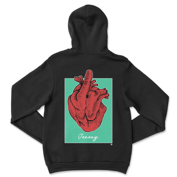 HOODIE BLACK GREEN BOX FROM THE BOTTOM OF MY HEART