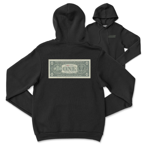 HOODIE ONE DOLLAR IN ZOB WE TRUST