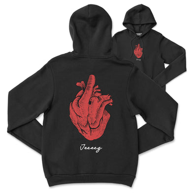 HOODIE BLACK FROM THE BOTTOM OF MY HEART
