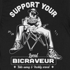 T-SHIRT NOIR SUPPORT YOUR LOCAL BICRAVEUR