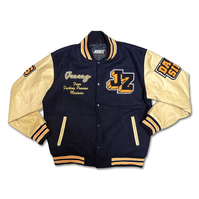 VARSITY JACKET JEEEEZ BLUE - FROM FUCKING PANAME MADAME