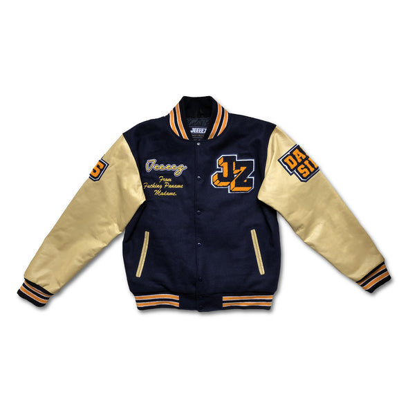 VARSITY JACKET JEEEEZ BLUE - FROM FUCKING PANAME MADAME