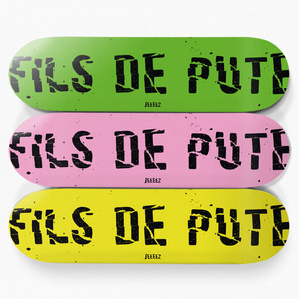 SKATE DECK GREEN FILS DE...