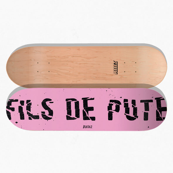 SKATE DECK PINK FILS DE...