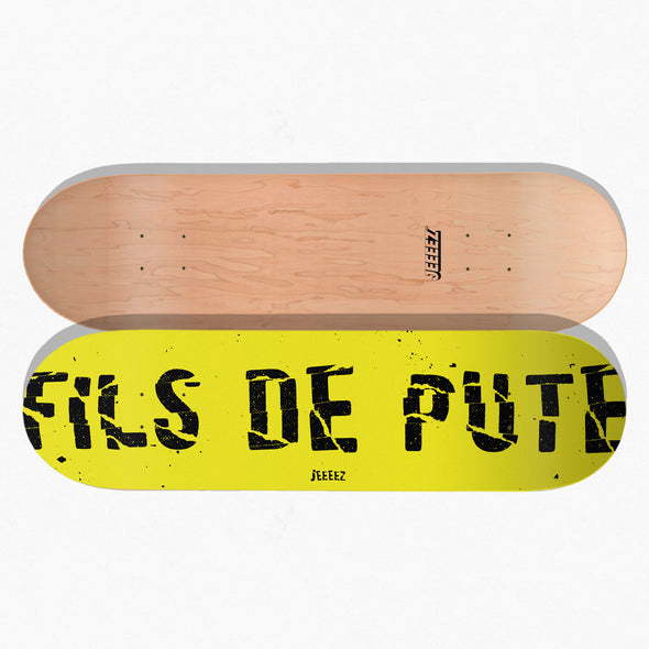 SKATE DECK YELLOW FILS DE...