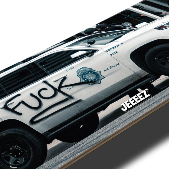 SKATE DECK POLICE CAR FUCK