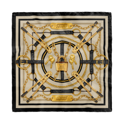 FOULARD EN SOIE JEEEEZ PINCE MONSEIGNEUR - ÉDITION LIMITÉE B&C SILK SCARF