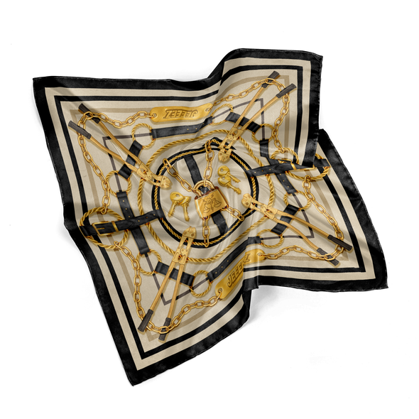 FOULARD EN SOIE JEEEEZ PINCE MONSEIGNEUR - ÉDITION LIMITÉE B&C SILK SCARF
