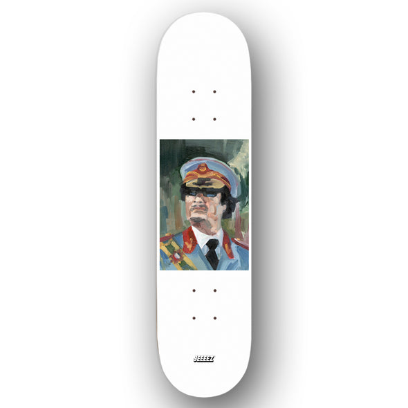 SKATE MOUAMMAR KADHAFI OIL PAINTING STYLE