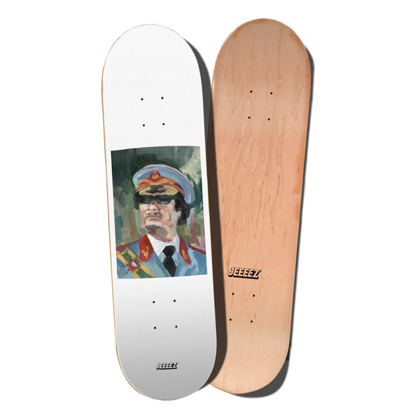 SKATE MOUAMMAR KADHAFI OIL PAINTING STYLE