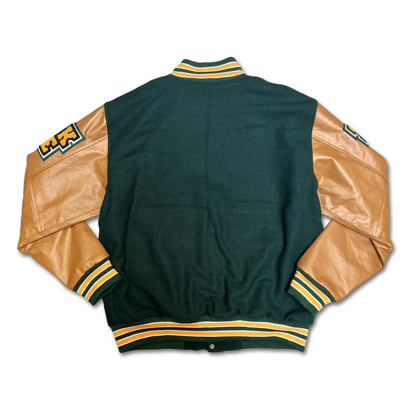 VARSITY JACKET JEEEEZ GREEN - FROM FUCKING PANAME MADAME