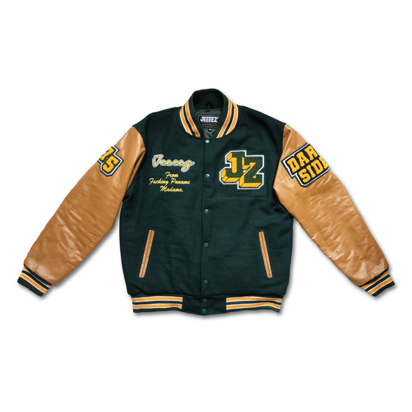 VARSITY JACKET JEEEEZ GREEN - FROM FUCKING PANAME MADAME