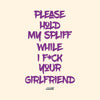 HOODIE PLEASE HOLD MY SPLIFF PURPLE