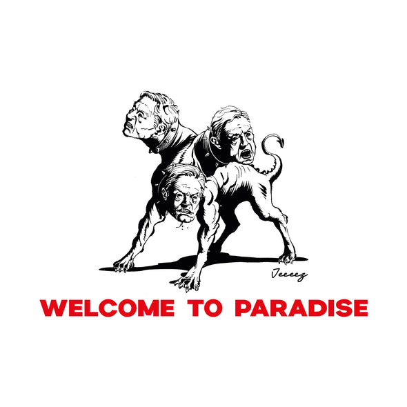 HOODIE SOROS CERBÈRE WELCOME TO PARADISE