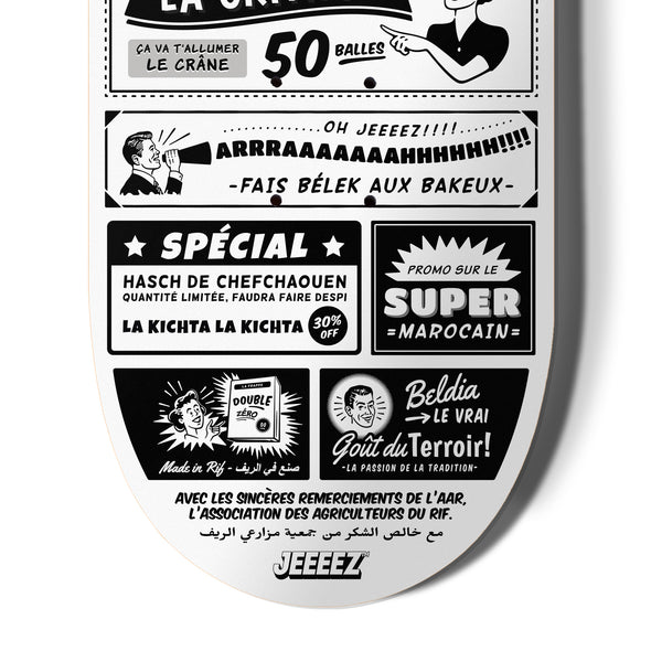 SKATE DECK WHITE LE HANOUT DE LA BICRAVE