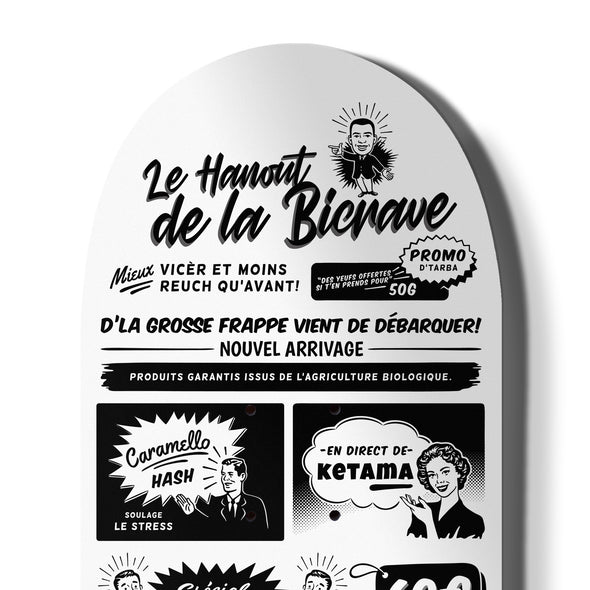 SKATE DECK WHITE LE HANOUT DE LA BICRAVE