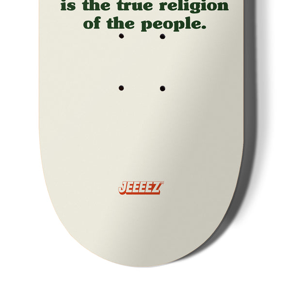 SKATE DECK OPIUM IS THE TRUE RELIGION OF THE PEOPLE