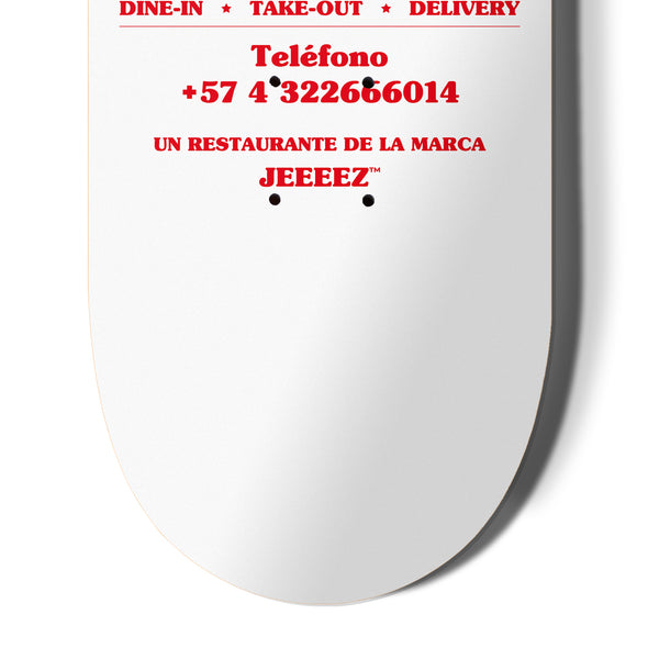 SKATE DECK PABLO'S PIZZA