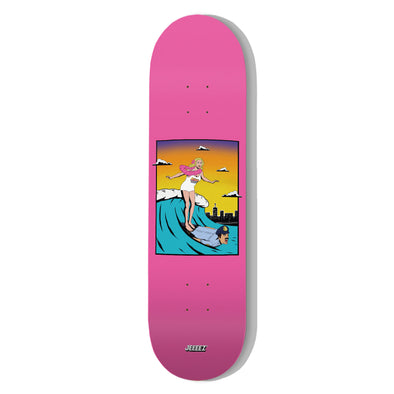 SKATE DECK ZEUBI POLICE SURFER PINK