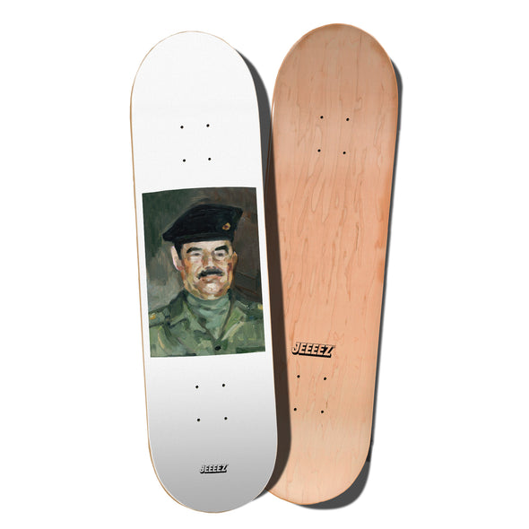 SKATE DECK SADDAM HUSSEIN OIL PAINTING STYLE