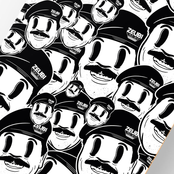 SKATE DECK SADDAM HUSSEIN STICKER BOMB
