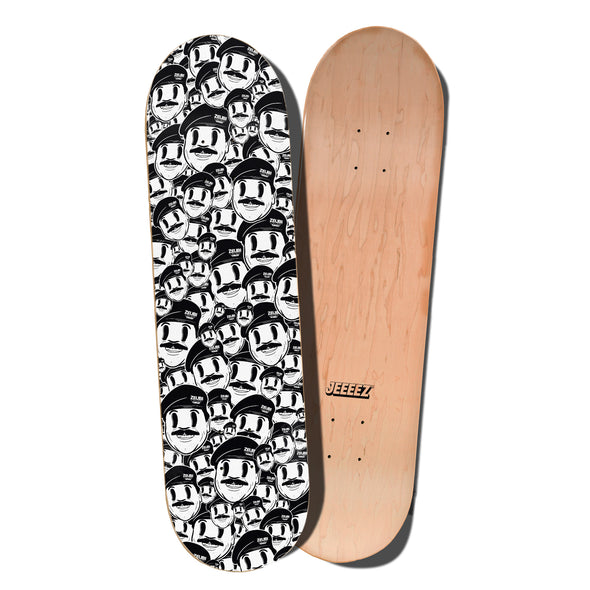 SKATE DECK SADDAM HUSSEIN STICKER BOMB