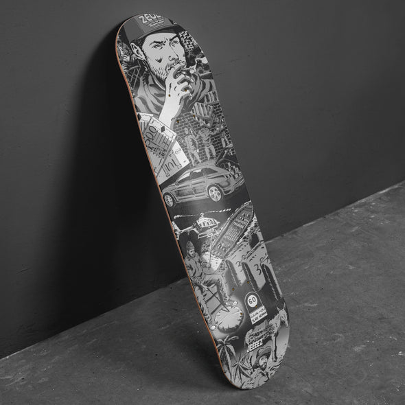 SKATE DECK HIGH JOURNEY IN KETAMA - B&W