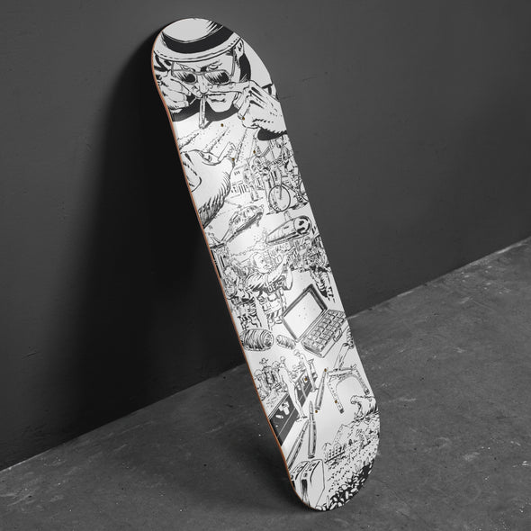 SKATE DECK COCAINE JOURNEY - WHITE