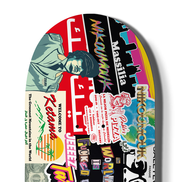 SKATE DECK JEEEEZ STICKERS BOMB