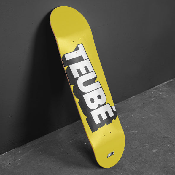 SKATE DECK YELLOW TEUBÉ