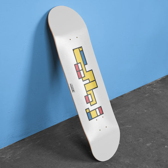 SKATE DECK ZEUBI ARABIC MONDRIAN STYLE