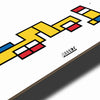 SKATE DECK ZEUBI ARABIC MONDRIAN STYLE