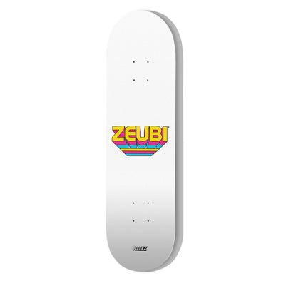 SKATE DECK WHITE ZEUBI