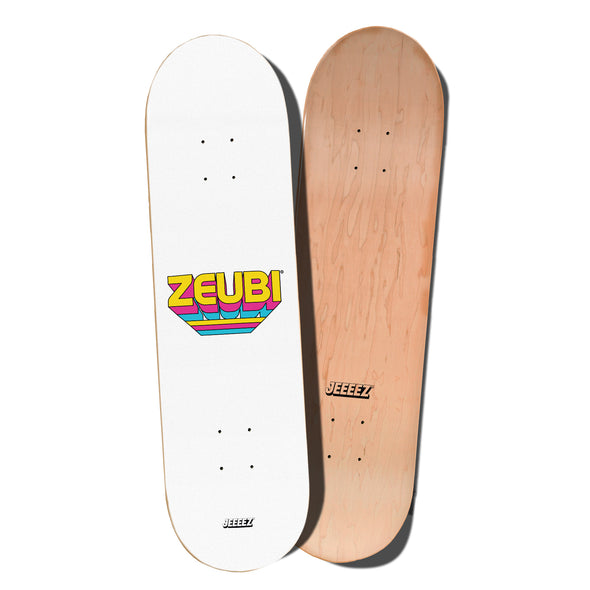 SKATE DECK WHITE ZEUBI