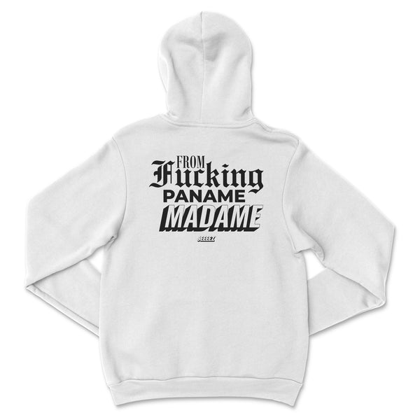 HOODIE FROM FCK PANAME MADAME WHITE