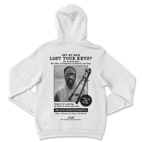 HOODIE LOCKSMITH SERVICES WHITE