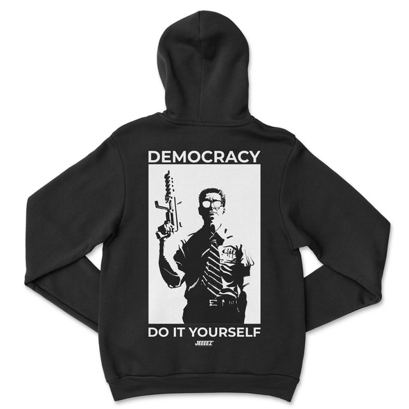 HOODIE BLACK DEMOCRACY DO IT YOURSELF