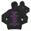 HOODIE PLEASE HOLD MY SPLIFF PURPLE