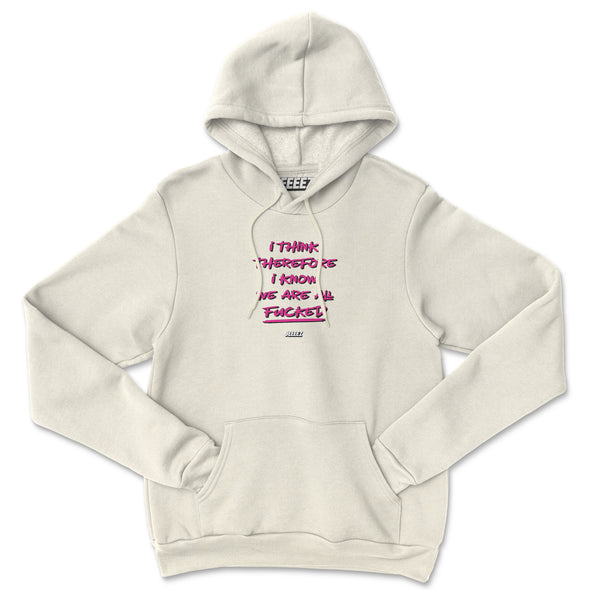 HOODIE I THINK THEREFORE PINK