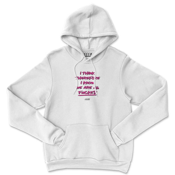 HOODIE I THINK THEREFORE PINK