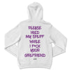 HOODIE PLEASE HOLD MY SPLIFF PURPLE