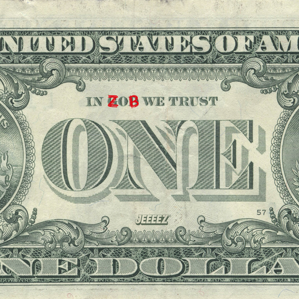 HOODIE ONE DOLLAR IN ZOB WE TRUST