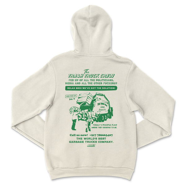 HOODIE THE TRASH TRUCK CREW JEEEEZ
