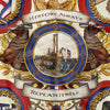 FOULARD EN SOIE JEEEEZ GUILLOTINE HISTORY ALWAYS REPEATS ITSELF - ÉDITION LIMITÉE B&K SILK SCARF