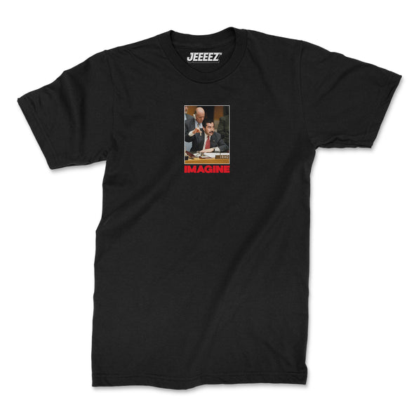 T-SHIRT WHAT IF IT WAS SADDAM HUSSEIN AT THE UNITED NATIONS