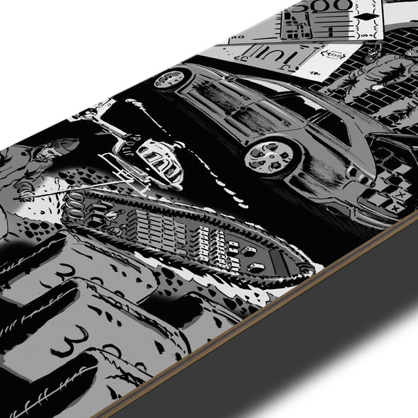 SKATE DECK HIGH JOURNEY IN KETAMA - B&W