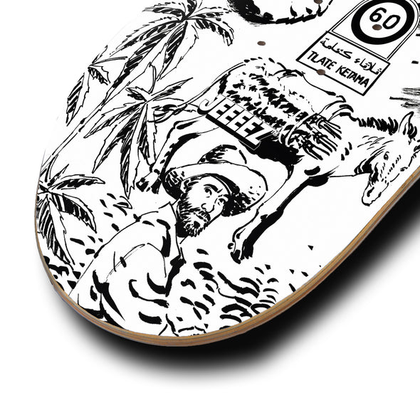 SKATE DECK HIGH JOURNEY IN KETAMA - WHITE