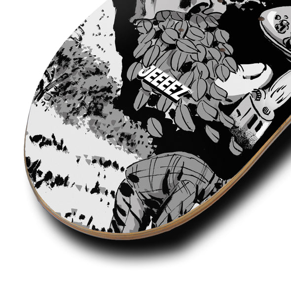 SKATE DECK CRACK JOURNEY TO HELL - B&W